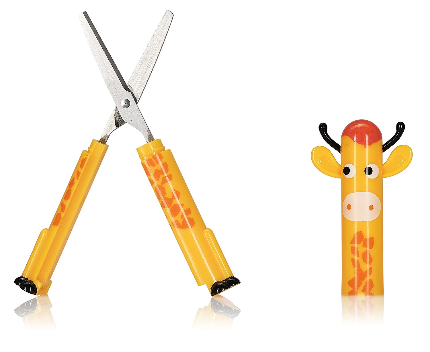 NPW Novelty Kids School Scissors Giraffe Scissors Jungle Pals TopToy