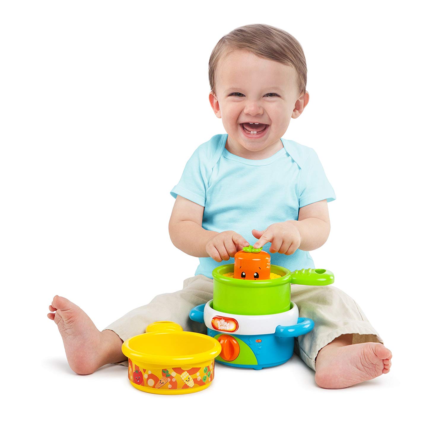 Bright Starts Giggling Gourmet Stack and Giggle Pots TopToy
