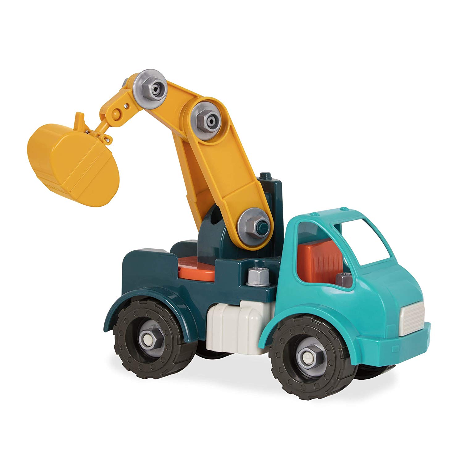 Battat - Take-Apart Crane Truck – Toy vehicle assembly playset with functional battery-powered drill - Early childhood developmental skills toy for kids aged 3+ - Image 3