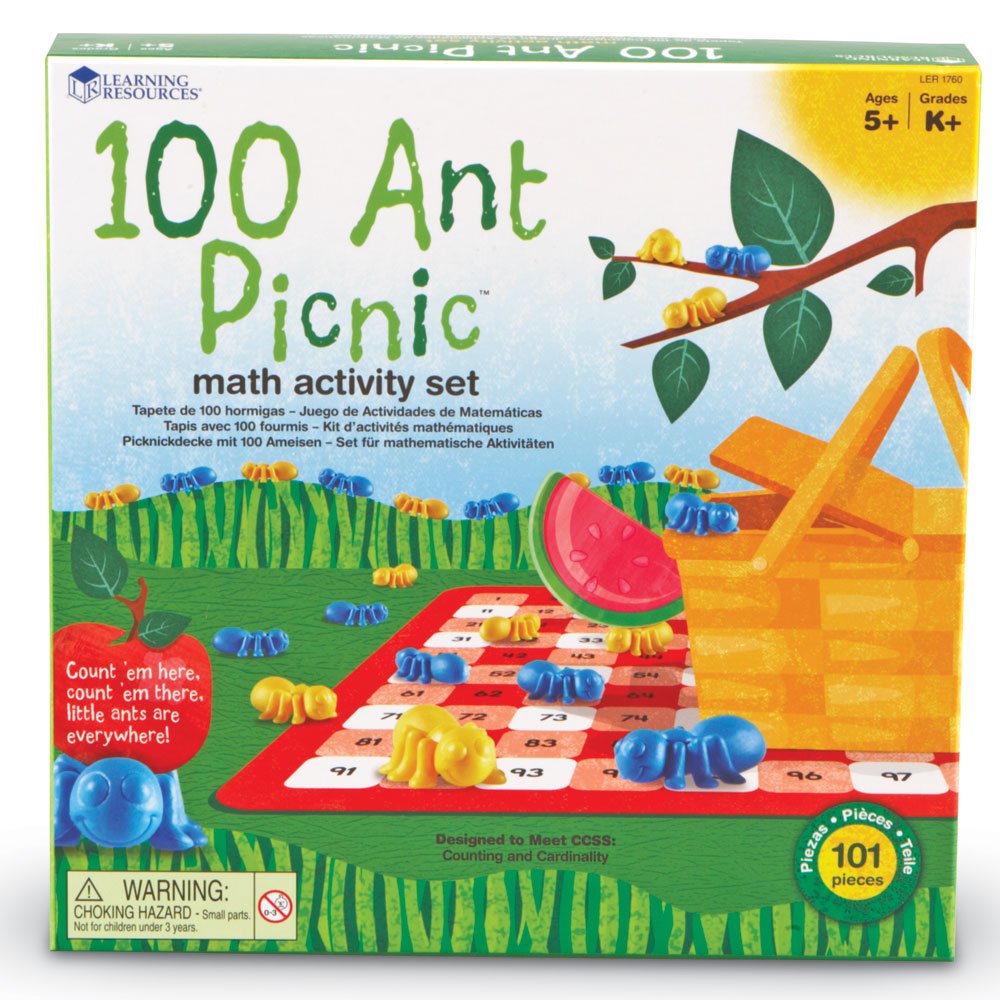 Learning Resources 100 Ant Picnic Maths Activity Set TopToy