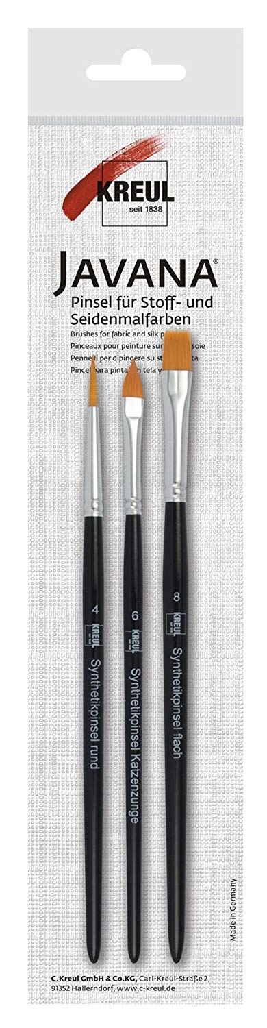 Javana 49042 Textil Fabric Paint Brush Set Toptoy