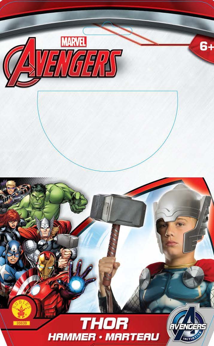 Offizielle Kinder Marvel Avengers Assemble Thor Hammer One Size 