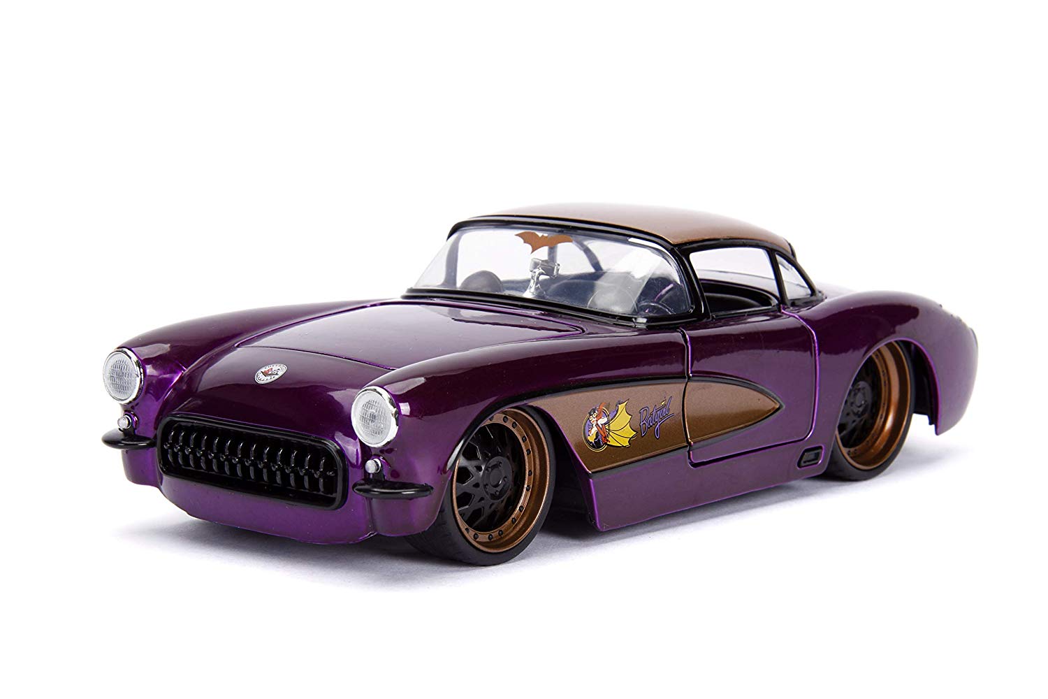 Jada 1:24 Diecast 2009 Chevy Corvette Stingray Concept With JokerFigure