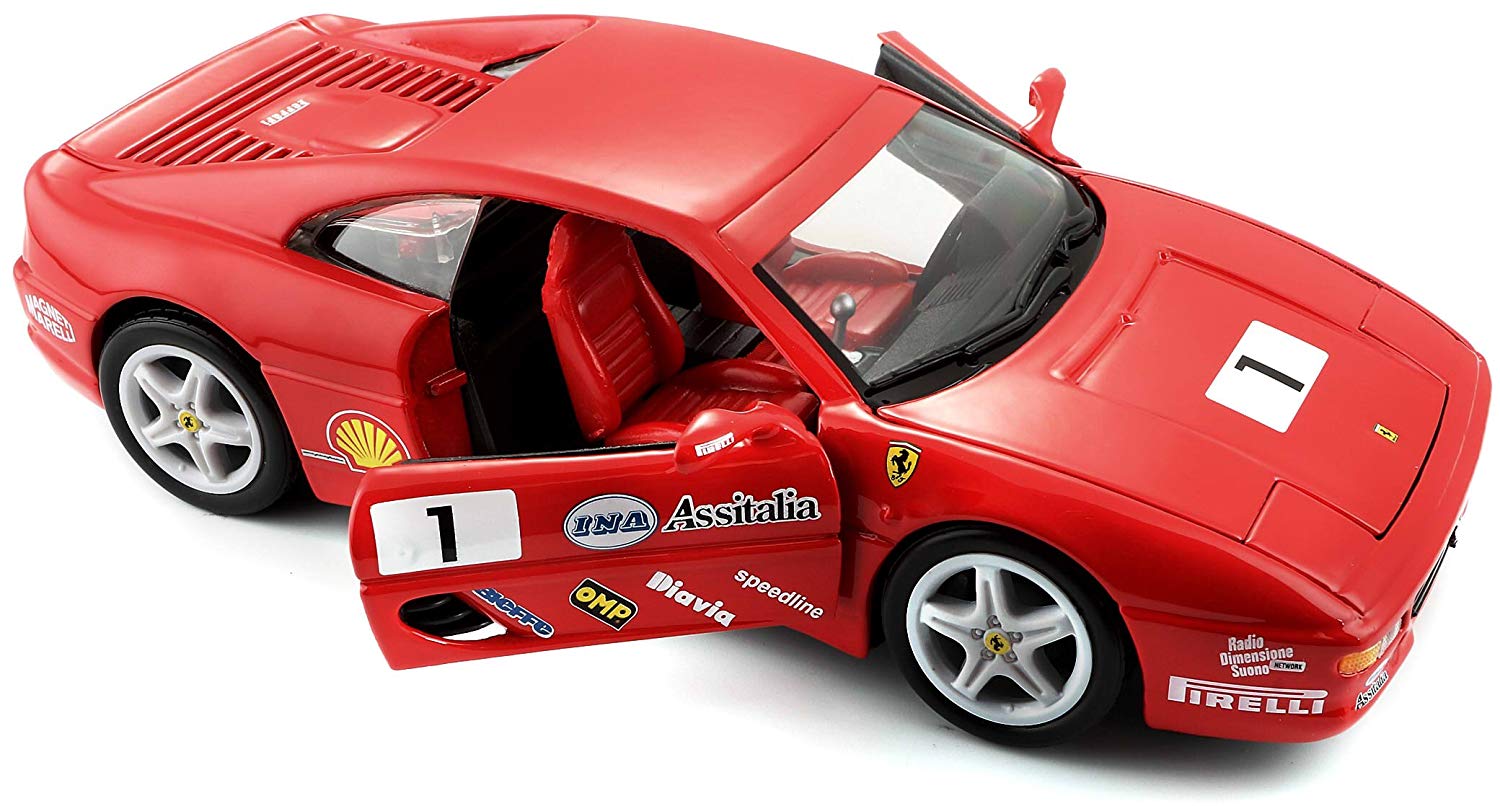 Bburago B18-26306 Ferrari F355 Challenge Diecast Model Kit, 1:24 Scale - Image 2