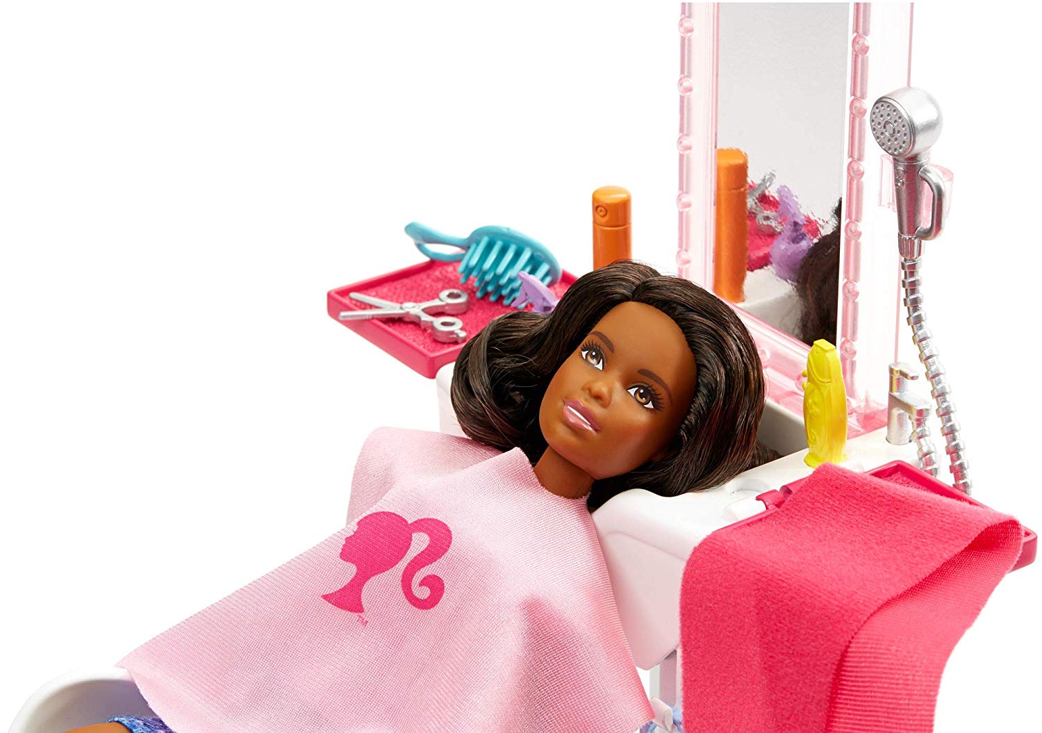 Barbie FJB37 Salon with Doll, MultiColour TopToy