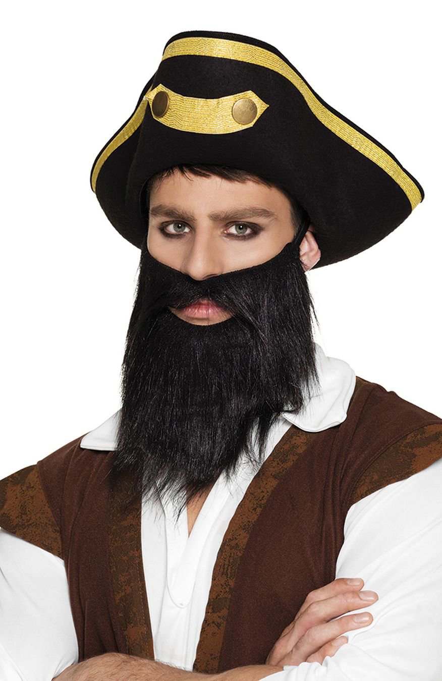 Boland BOL01840 01840 Pirate Beard, Costume, One Size, Black - Image 2
