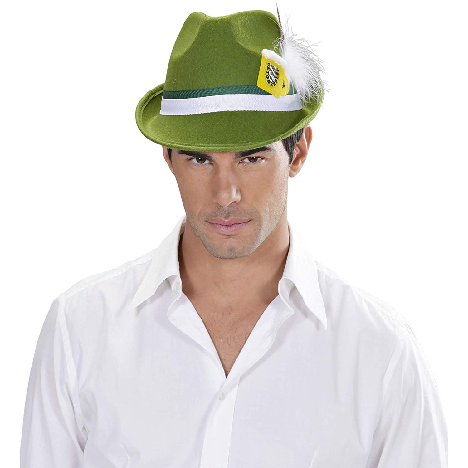 Mens Bavarian Green Oktoberfest Hat for Unisex Fancy Dress Costume & Accessories - Image 2