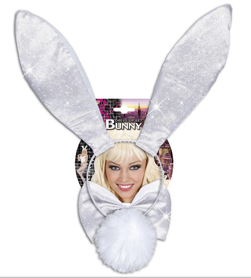 Glitter Bunny Dress Up Set White Accessory for Fancy Dress TopToy