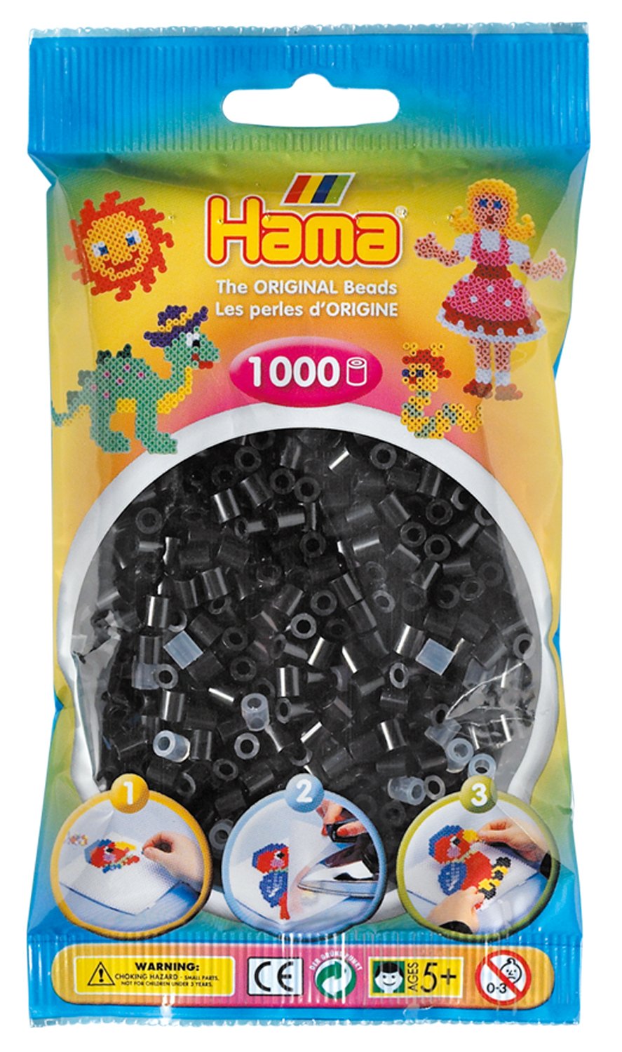 Black perler store beads