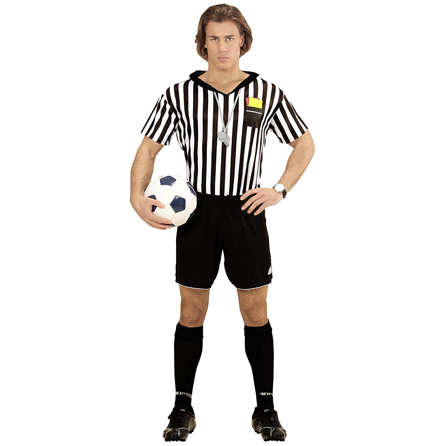 Referee T-Shirt Unisex Costume Medium and Large for Football Sport Fancy Dress - Image 4