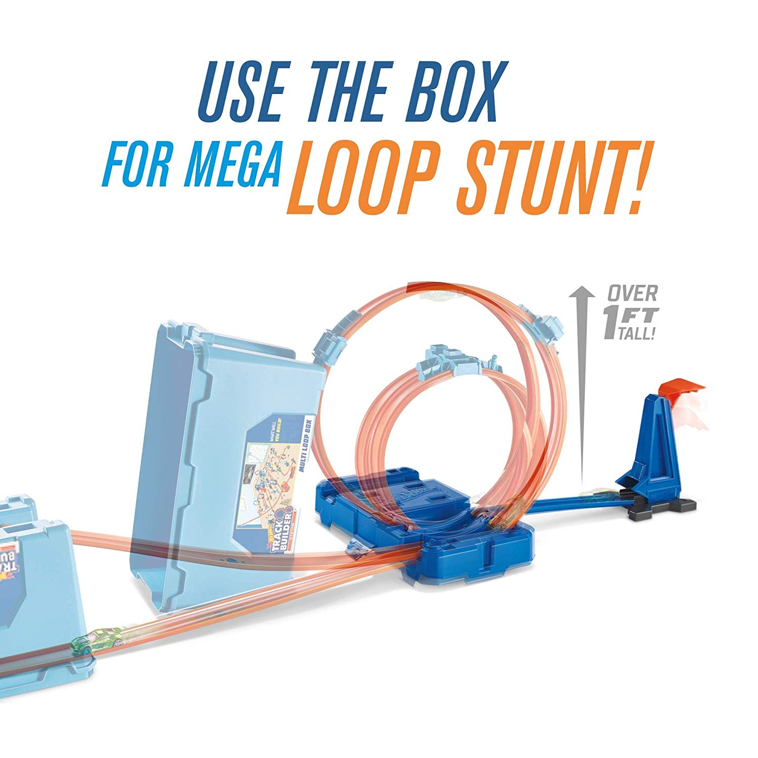Hot Wheels FLK90 Builder Multi Loop Box Playset and Connectable Track