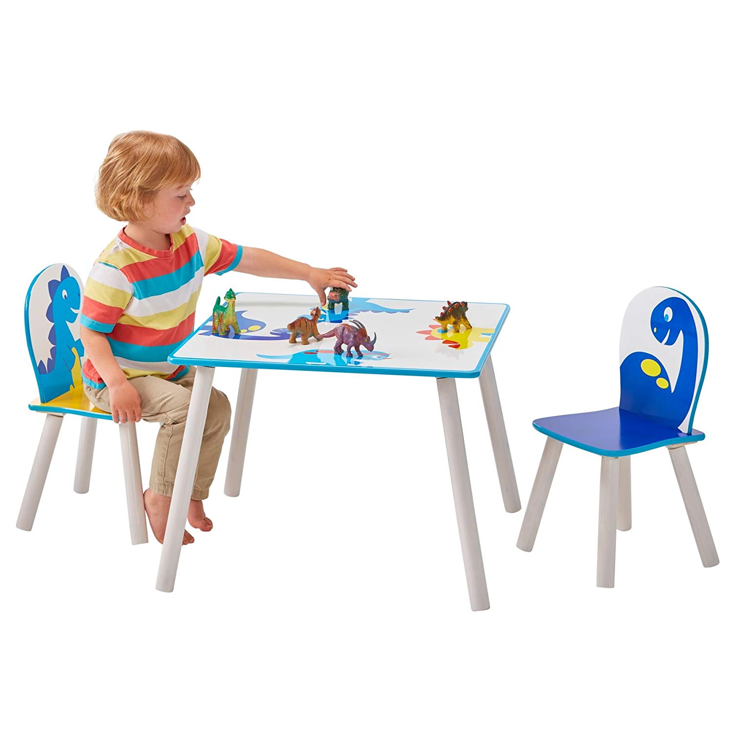 Dinosaur Kids Table and 2 Chair Set by HelloHome TopToy