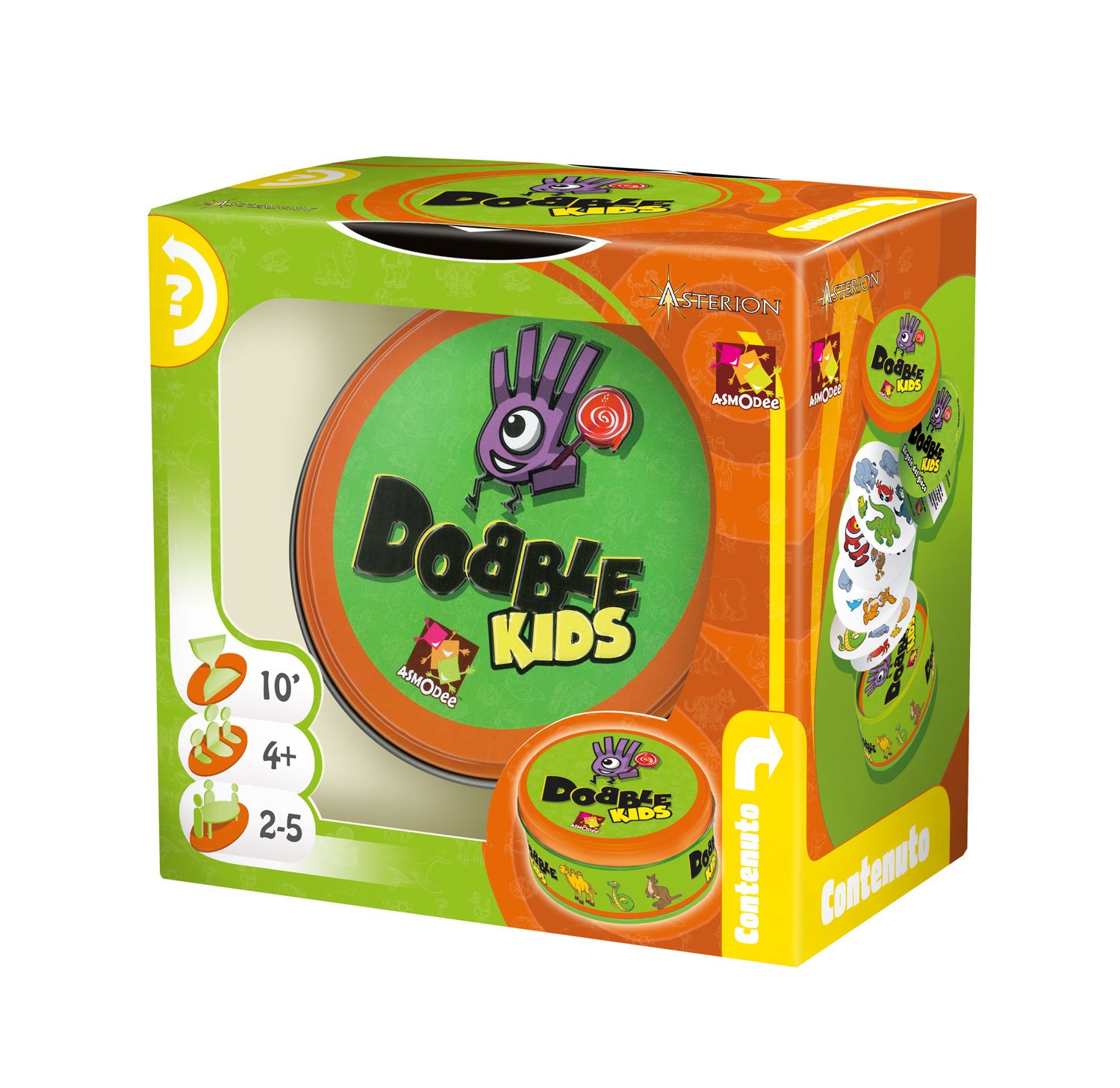 Broer nemen item Asmodee- Dobble Kids Colour 8231, (Italian language ) – Italian Language –  TopToy