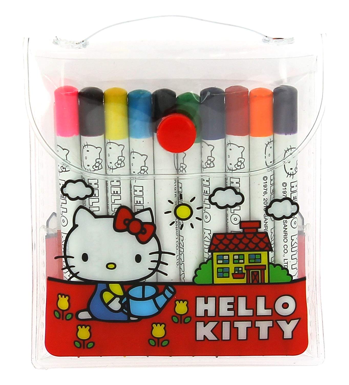 Hello Kitty – Mini Colouring Pencils | Set of 8 | Resealable Wallet ...
