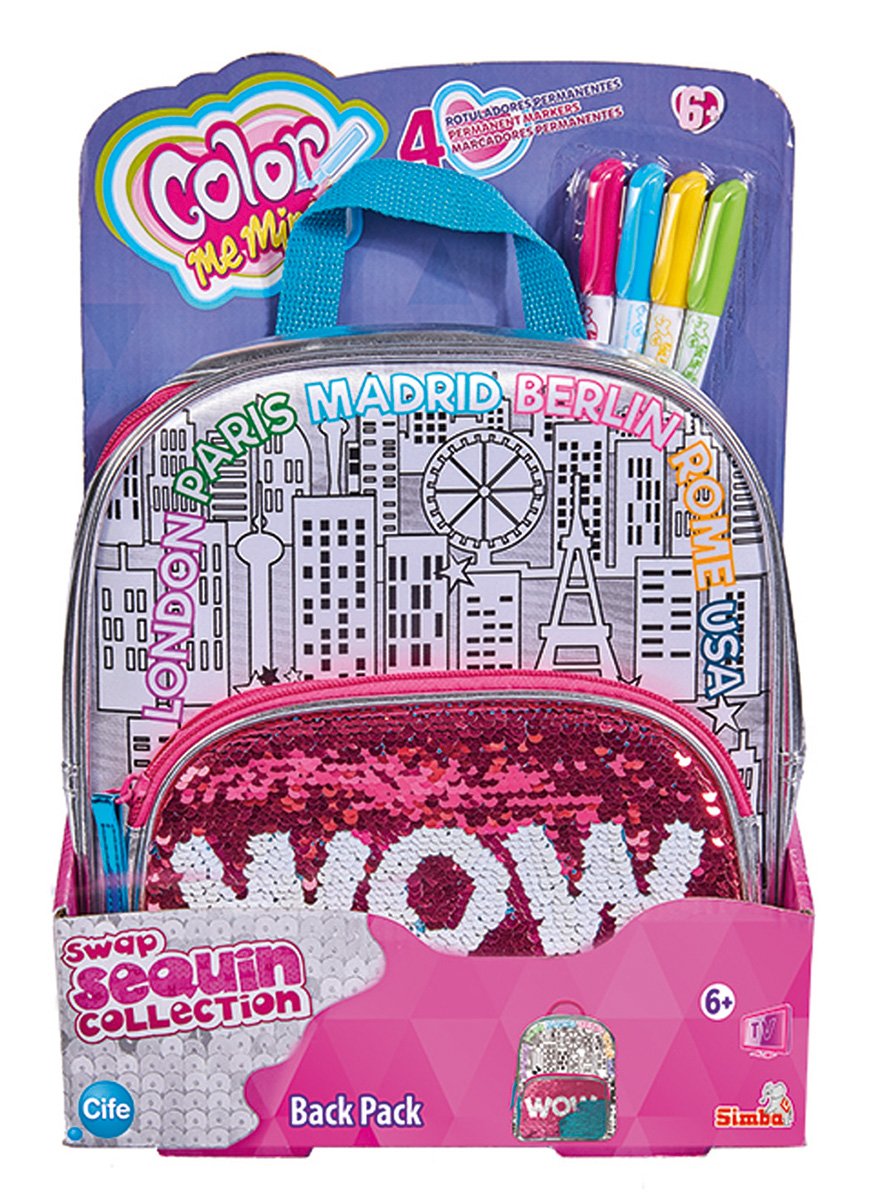 Simba 106374266 Colour Me Mine Swap Back Pack Bag for Painting/Now with ...