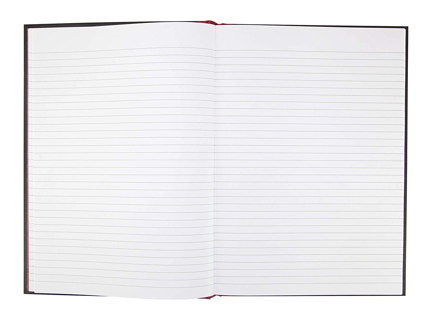 Black n' Red A4 Casebound Hardback Notebook - Ruled (1 Notebook) - Image 2