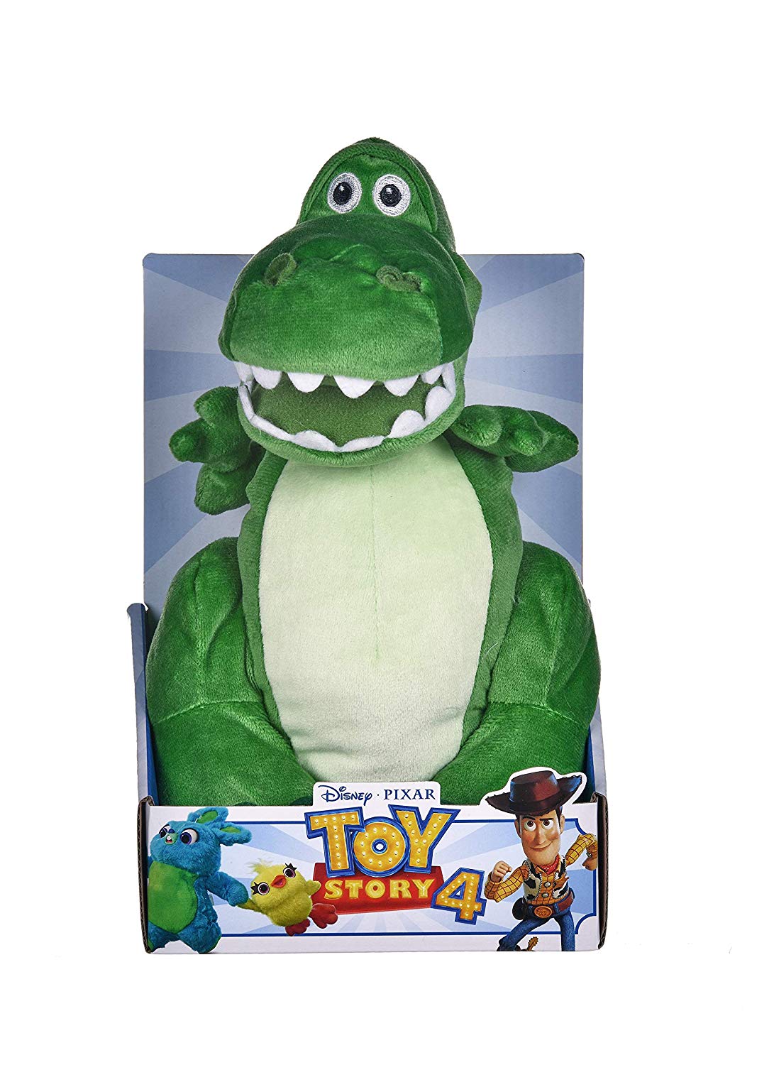Disney 37271 Pixar Story 4 Rex Soft Toy in Gift Box 25 cm, Green TopToy