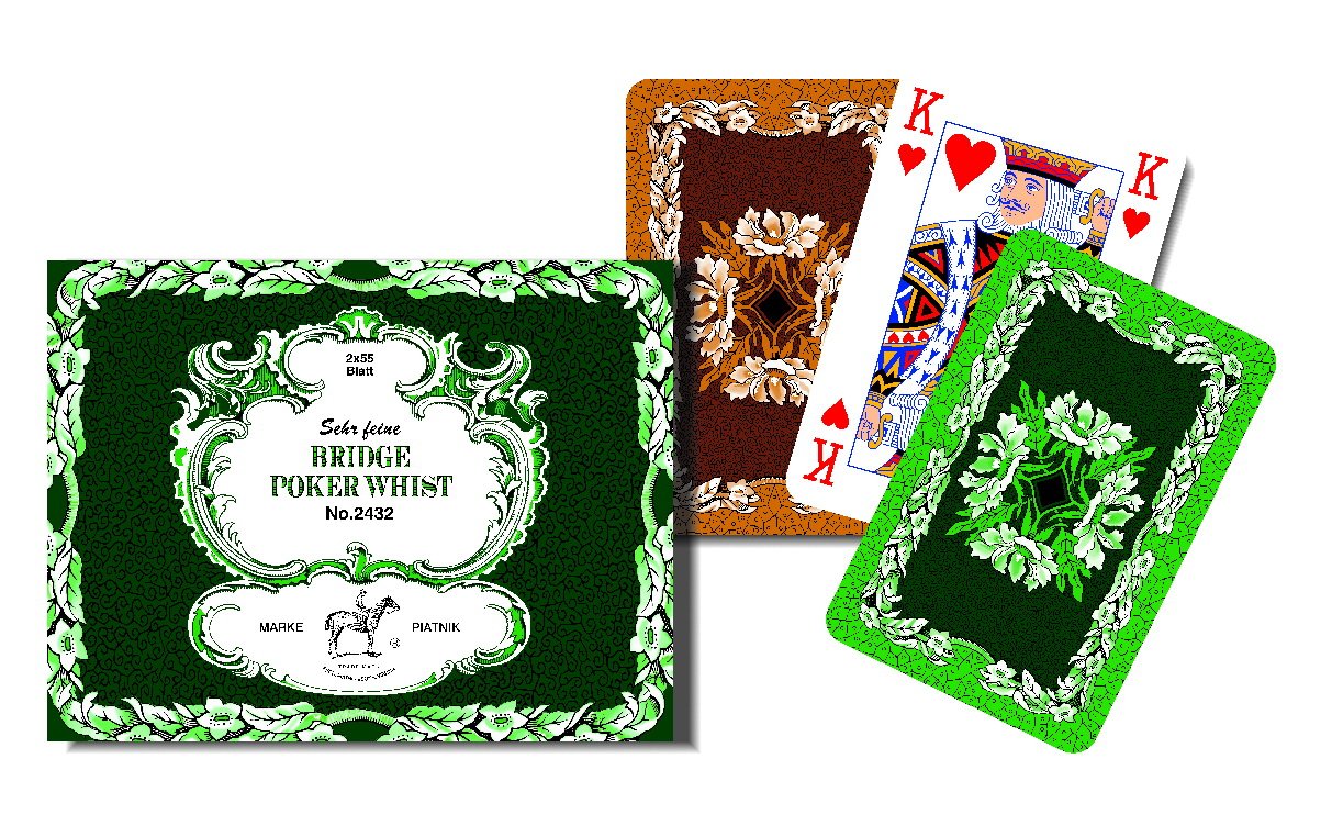 Piatnik 2432&ndash;Bridge Whist 2 x 55 decks of Poker Cards