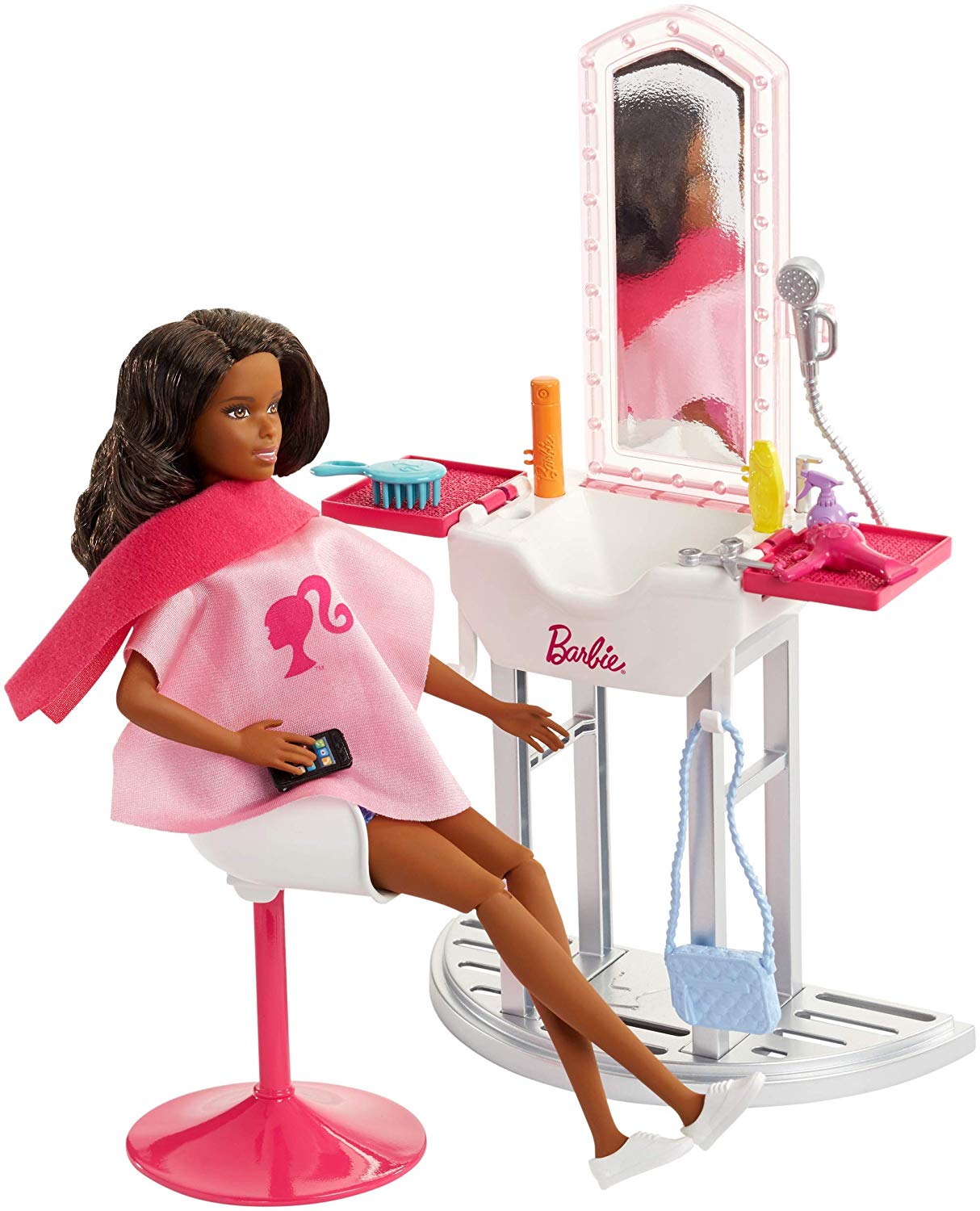 barbie set hair salon