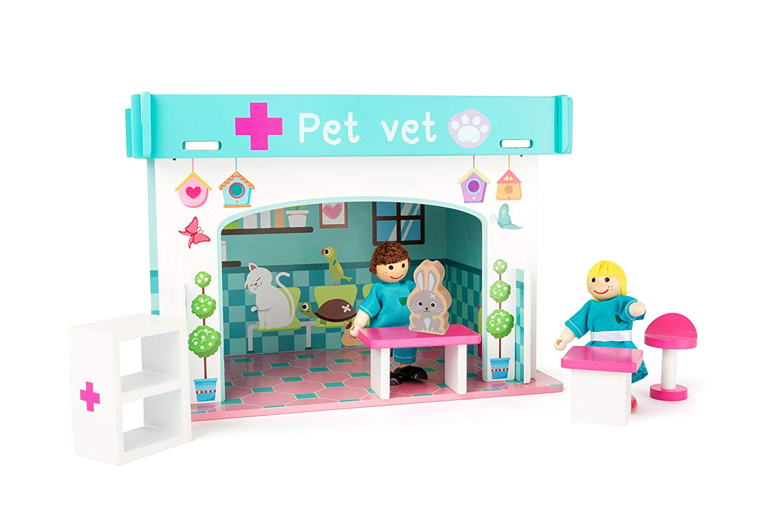 Small Foot 10854 Wooden Animal Hospital Playset 