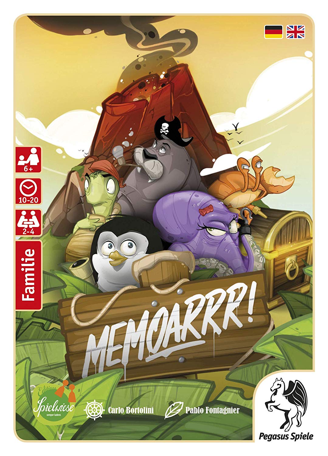Pegasus Spiele 18324G Jeu de Société Memoarrr