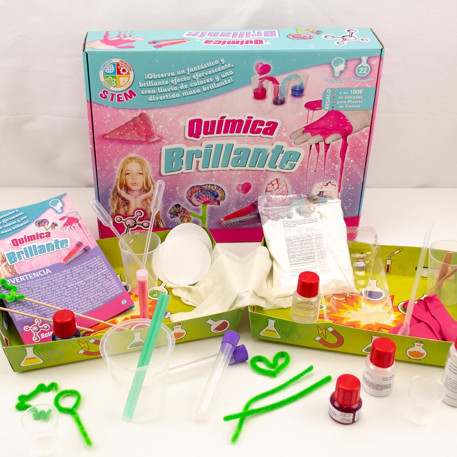 Science4you 605244 Química Brillante Juguete Científico y Educativo para Niños +8 Años Chemical