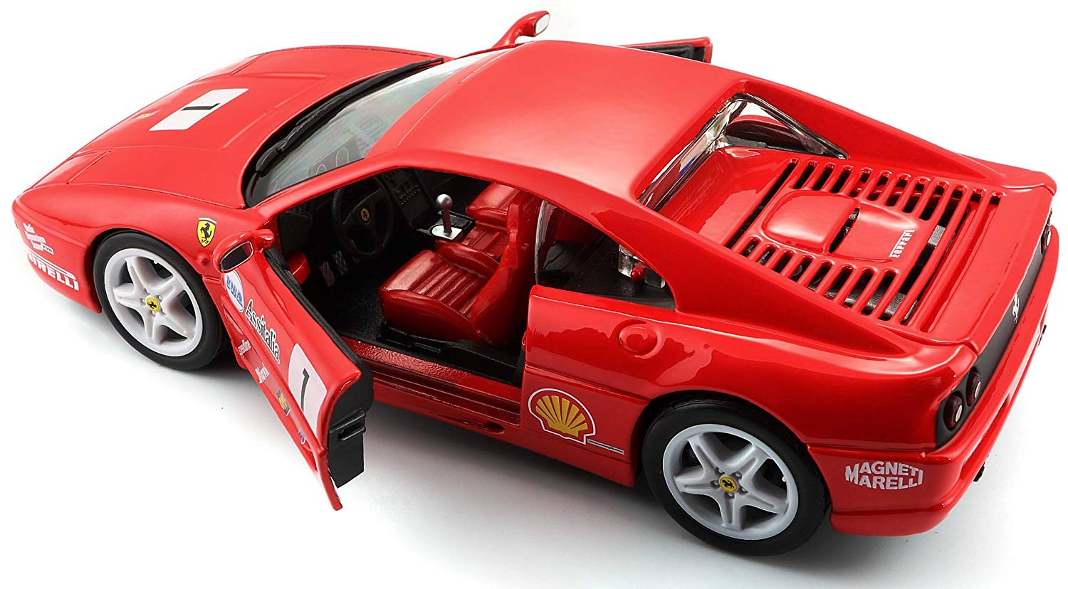 Bburago B18-26306 Ferrari F355 Challenge Diecast Model Kit, 1:24 Scale - Image 3