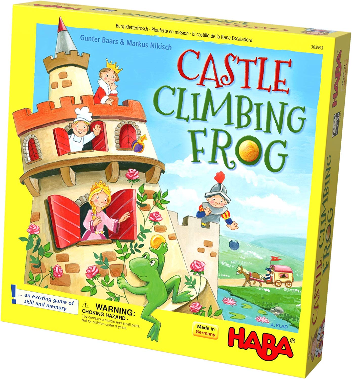 HABA Castle Climbing Frog | 3D memory game for children, games for 5 year  old | 303993 – TopToy