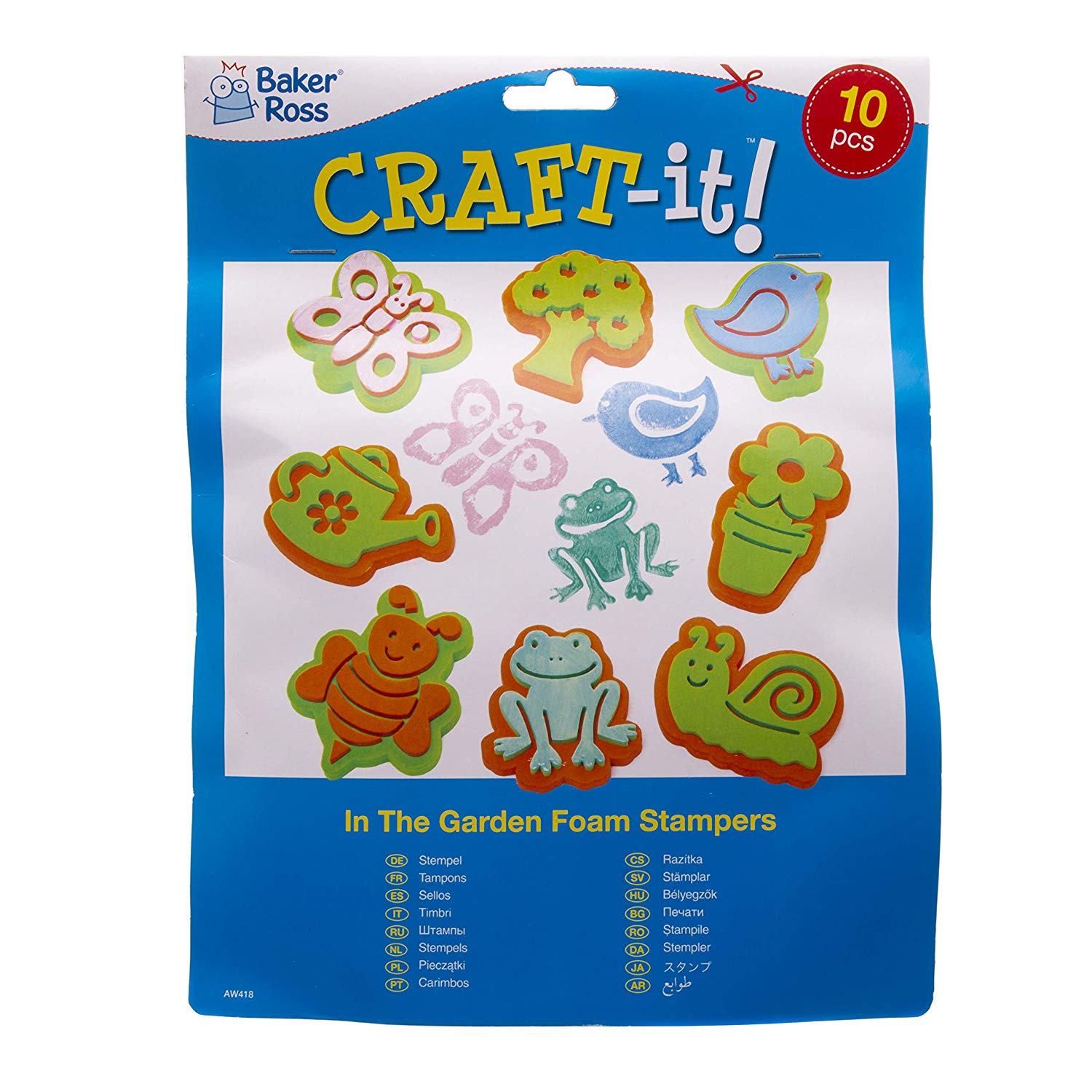 Baker Ross AW418 In The Garden Foam Stampers (Pack of 10) - Image 3