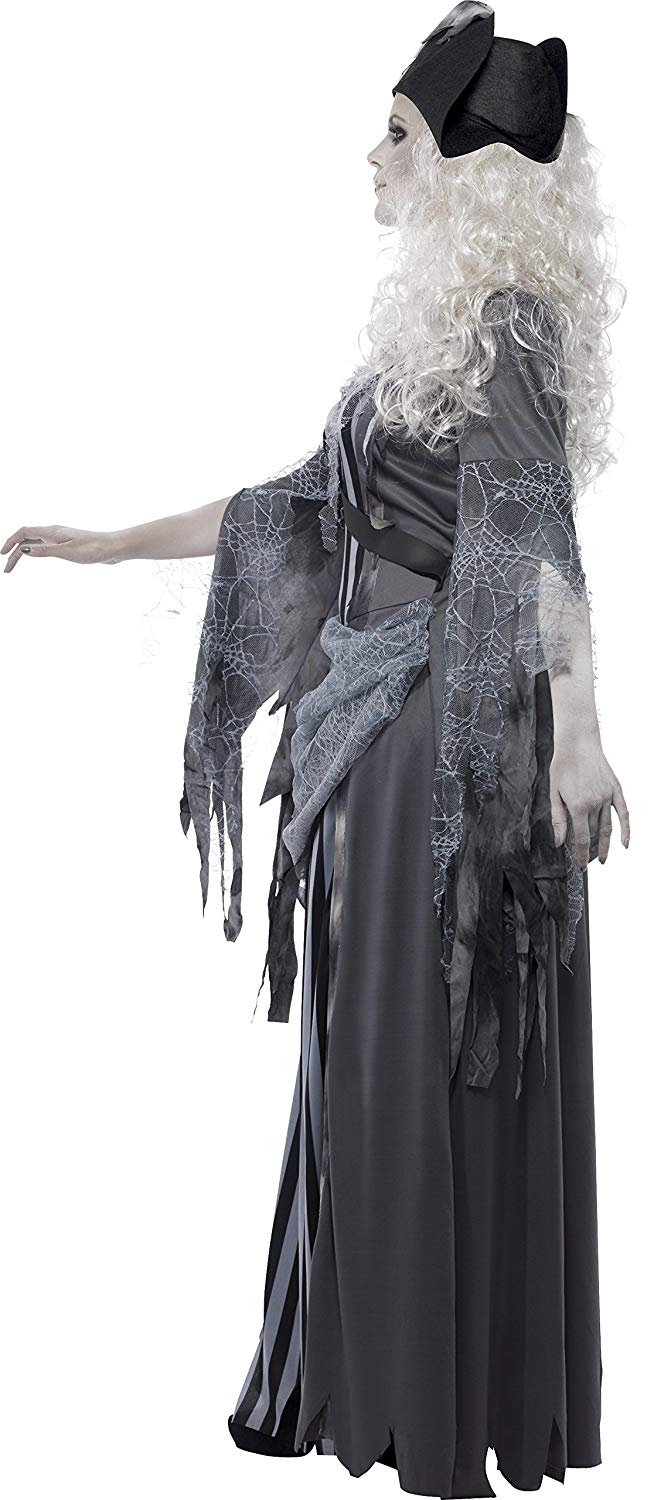 Smiffys Adult Women's Ghost Ship Princess Costume, Dress and Hat, Ghost Ship, Halloween, Size: M, 22970 - Image 4