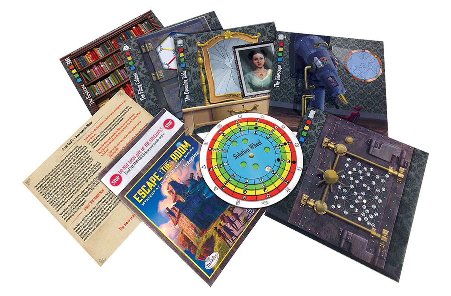 Thinkfun Mystery at The Stargazer’s Manor - Escape Room Game for Adults and Kids Age 13 Years and Up - Image 3