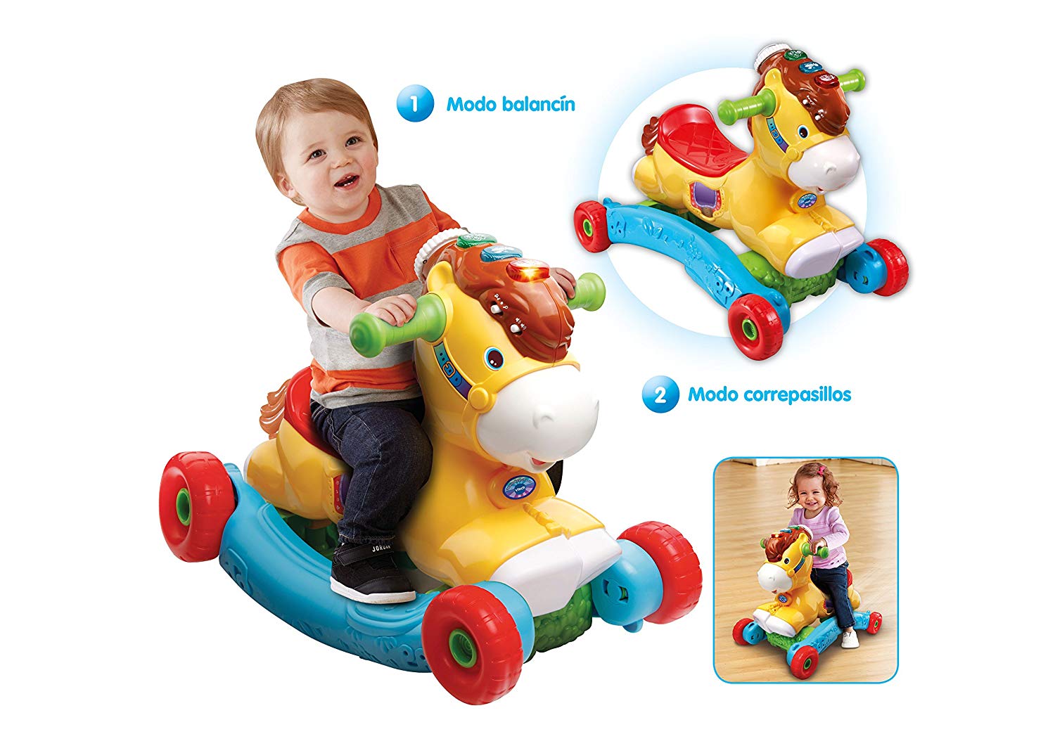 VTech 2 in 1 Rocking Horse Rider Set Includes Two Play Modes (80-191422 ...
