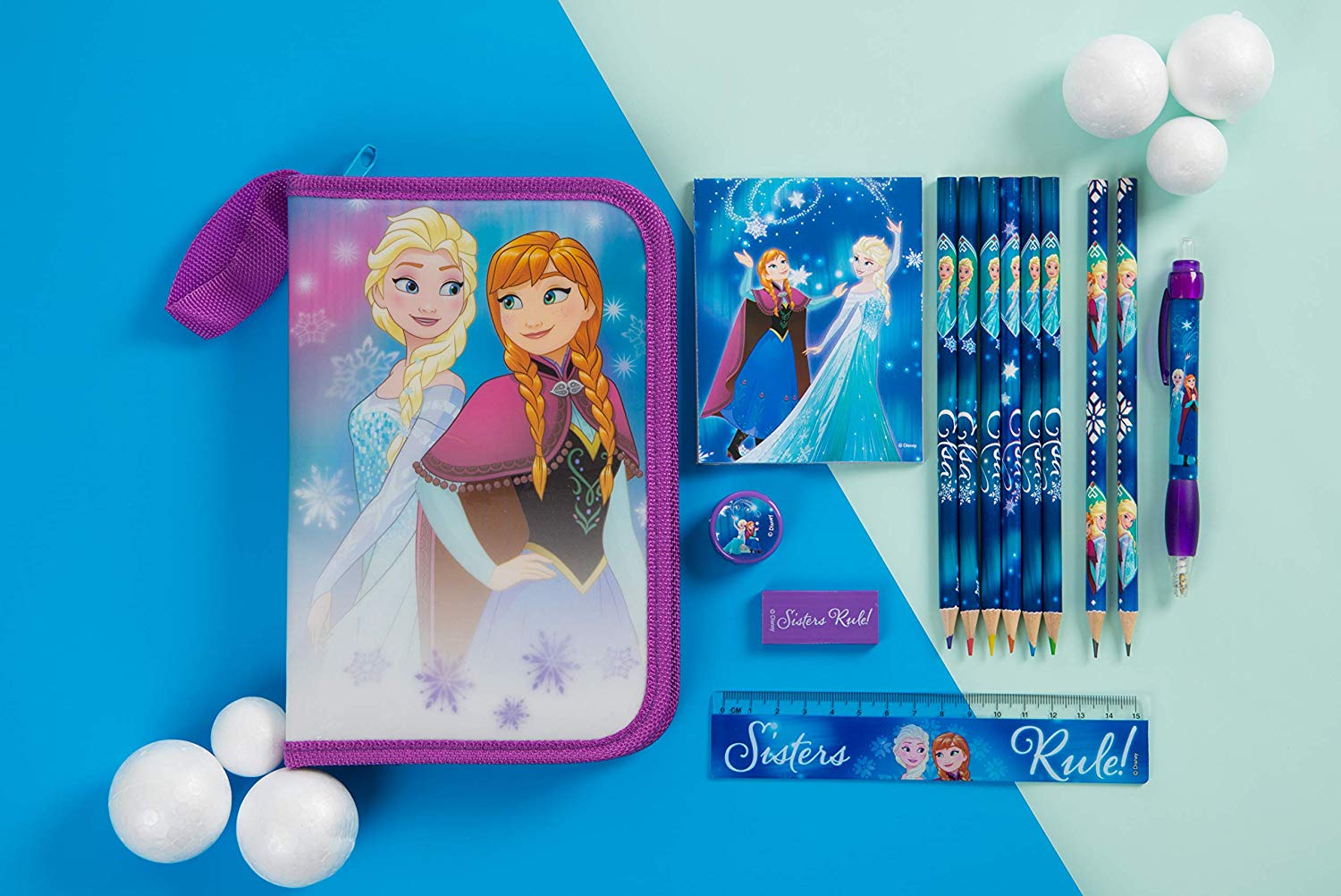 Sambro Disney Frozen Pencil Case, Featuring Elsa and Anna TopToy