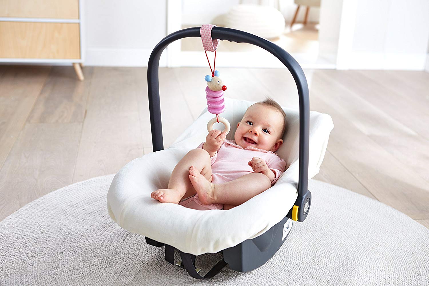 Dangling figure Mouse Merlie baby car seat toy 6 12 month, pram toy 303885 TopToy