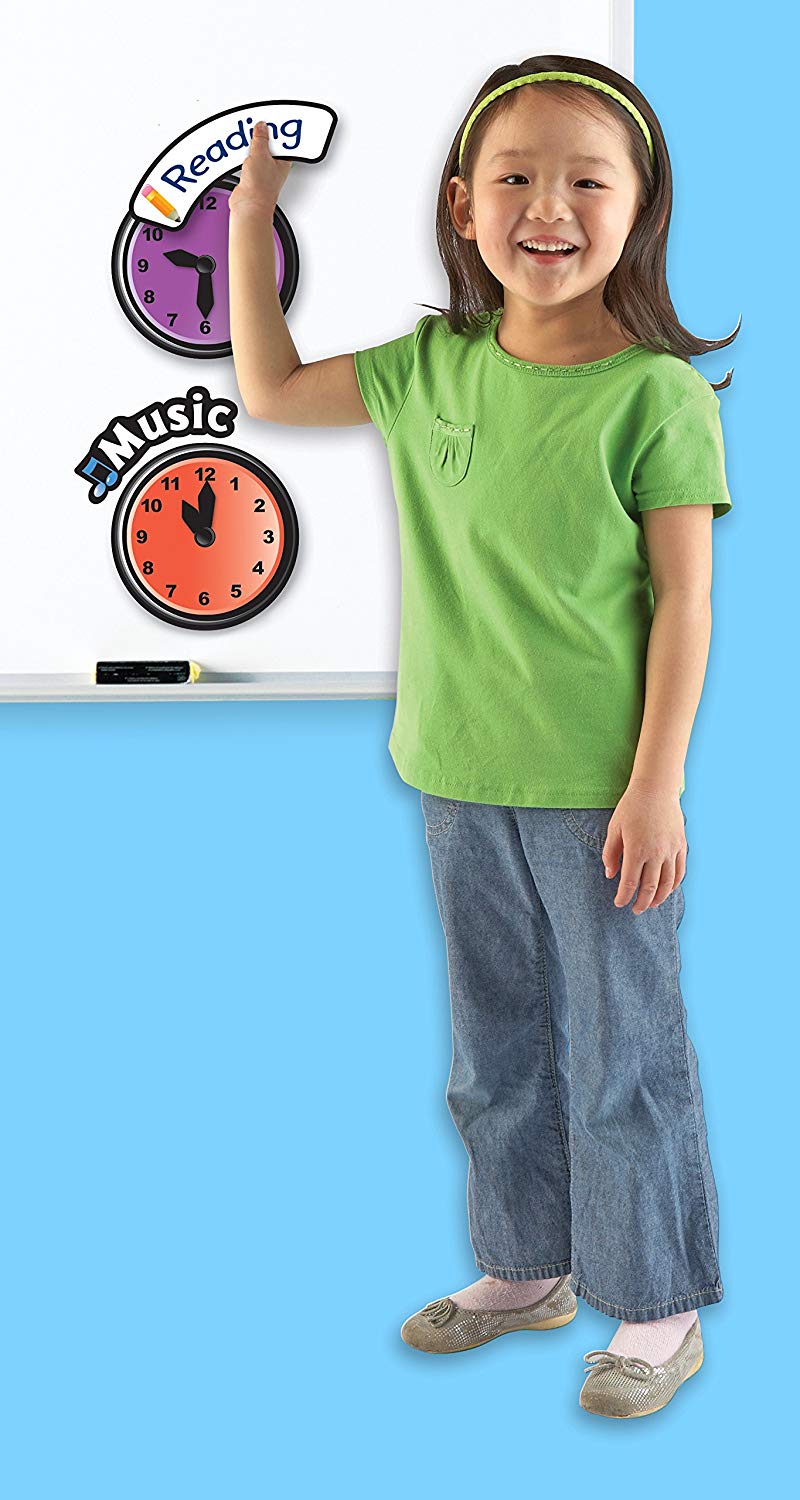 learning-resources-magnetic-daily-schedule-clocks-toptoy