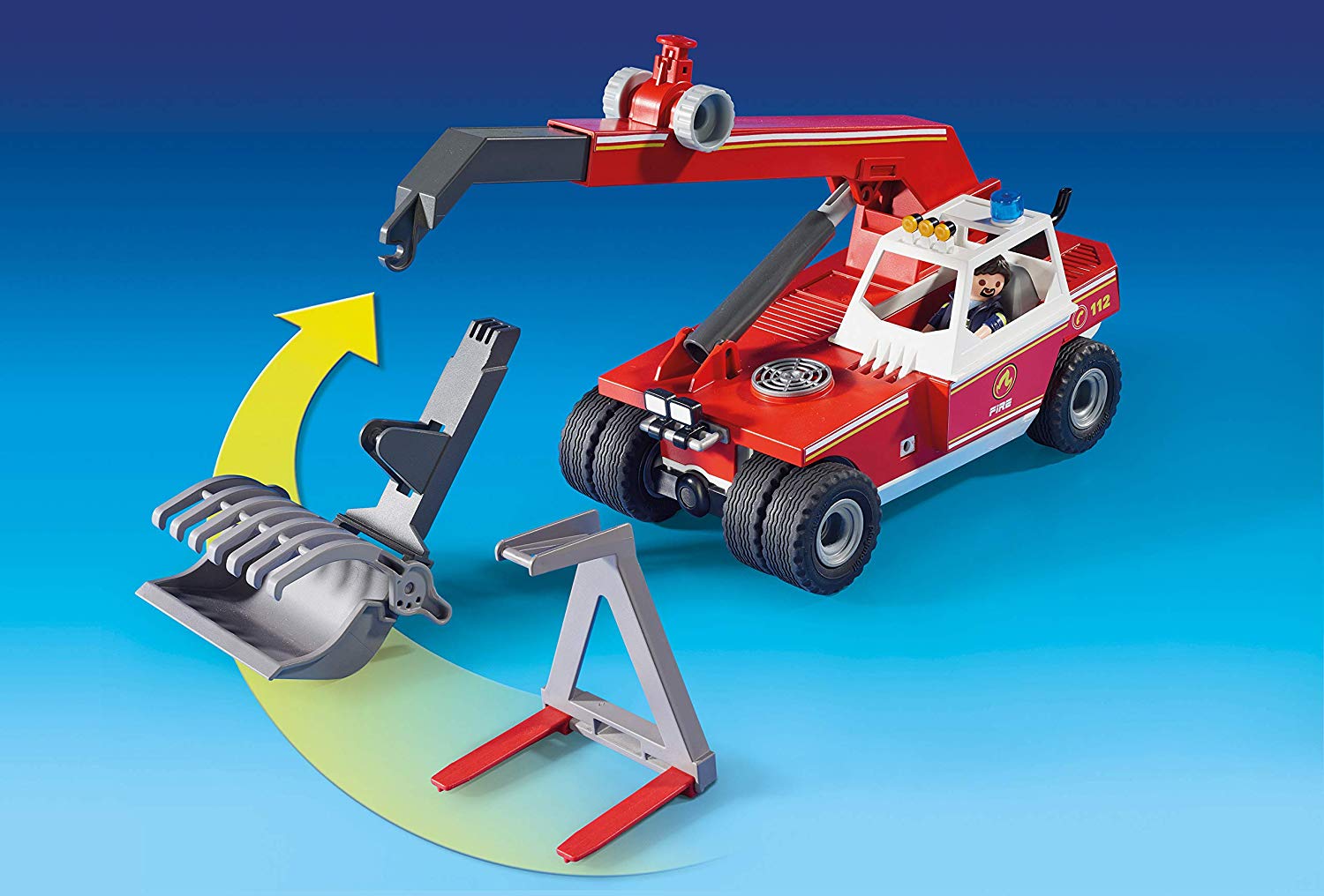 Playmobil City Action 9465 Fire Crane for Children Ages – TopToy