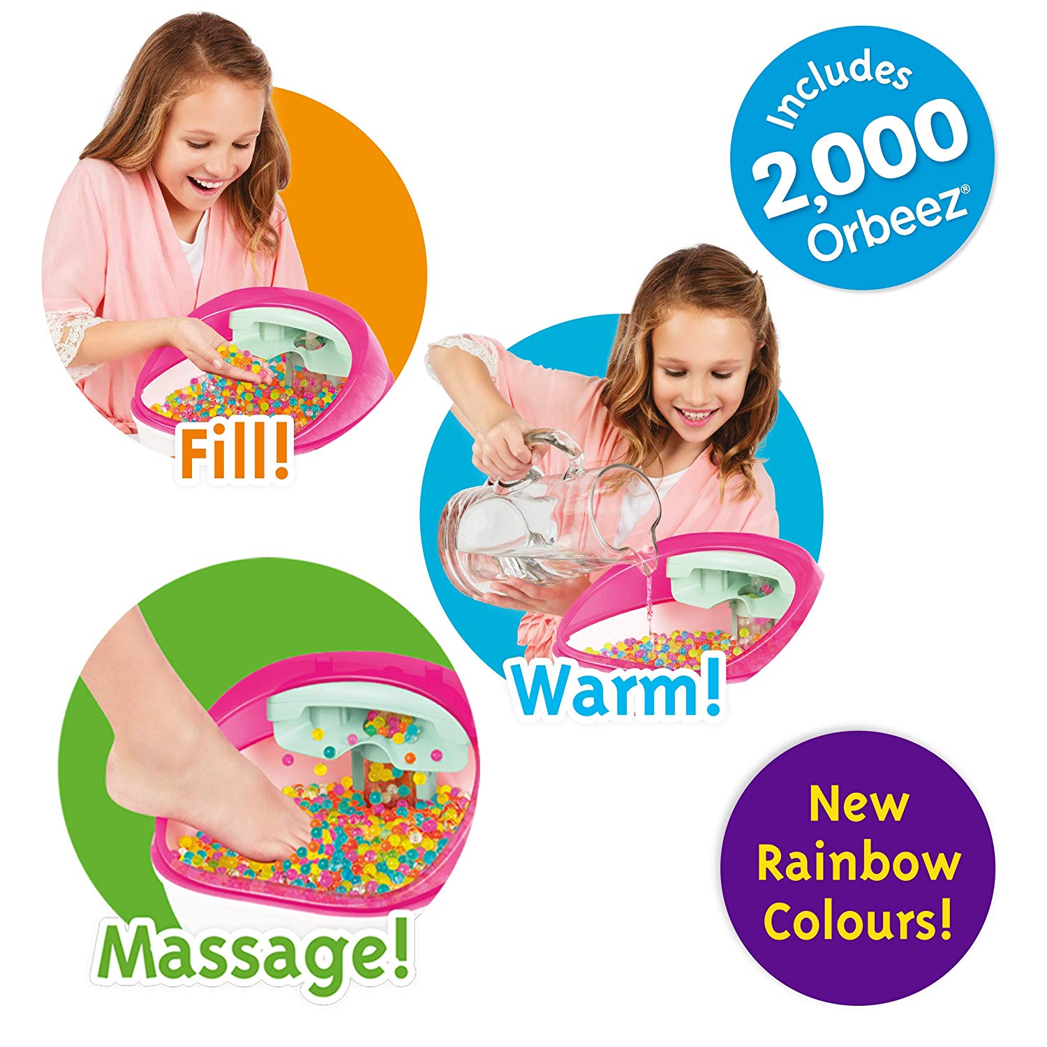 Orbeez Soothing Foot Spa with 2,000 Grown Orbeez and Bonus Pedicure