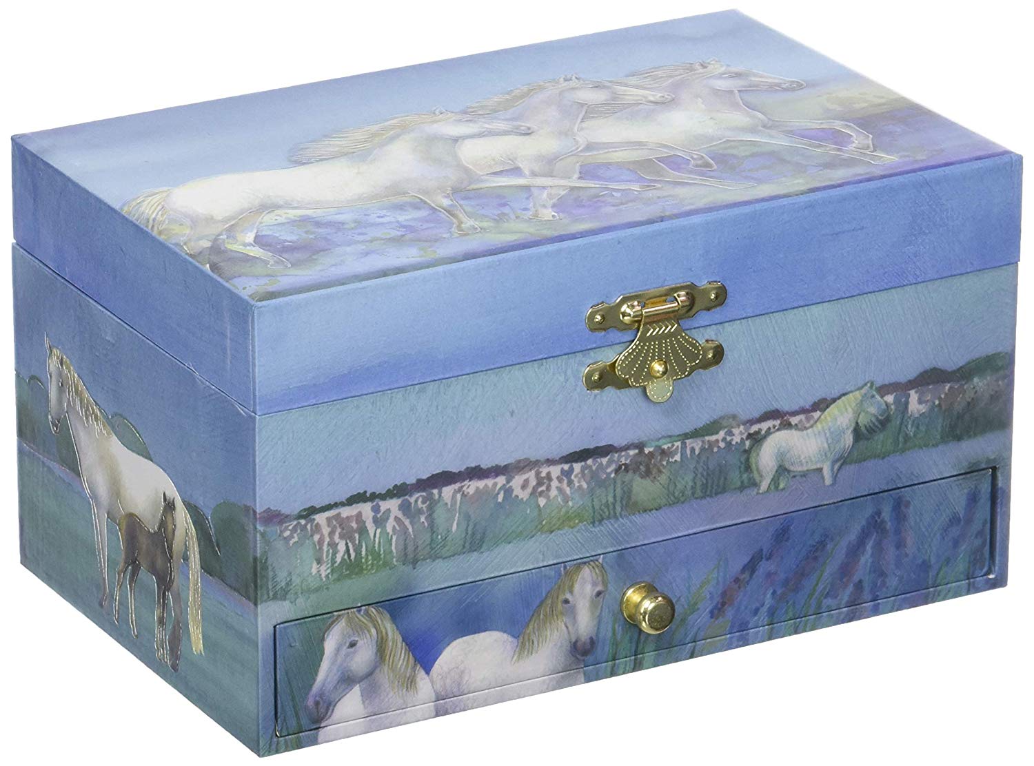 Trousselier TROUS60621 Horses Camargue Musical Jewellery Box - Image 2