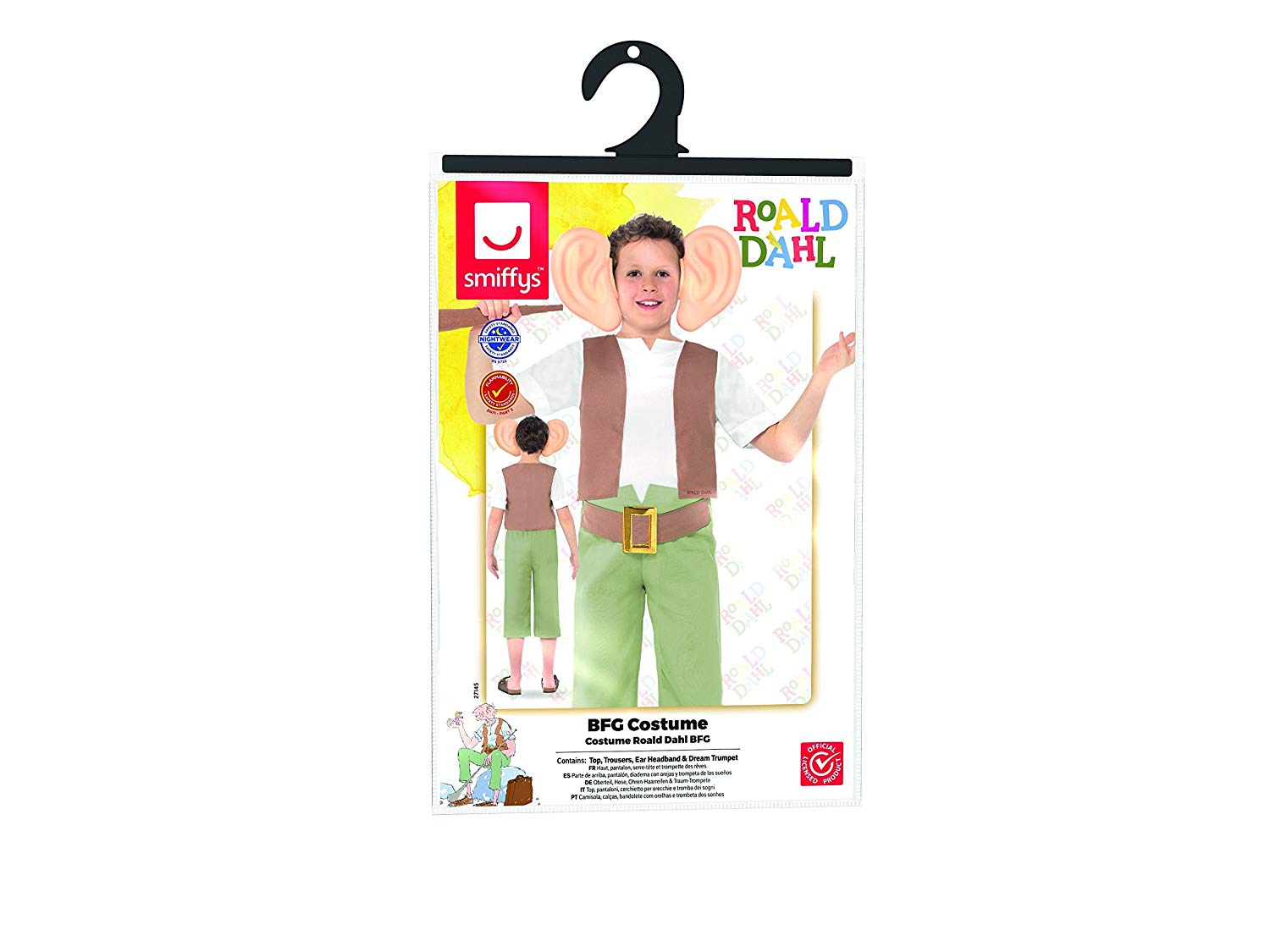 Smiffys Officially Licensed Roald Dahl The BFG Costume – TopToy