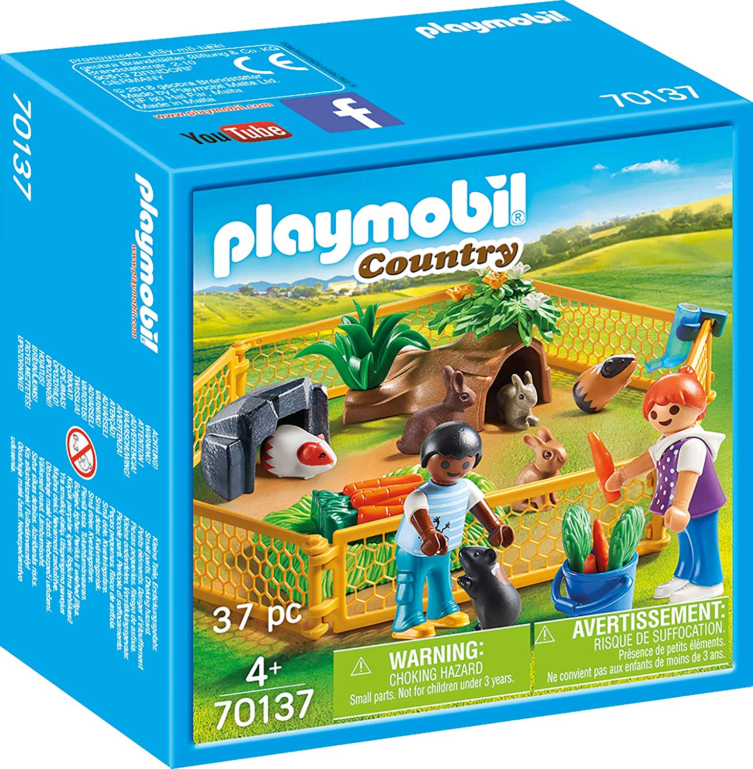 Playmobil Country 70137 Outdoor Enclosure for Small Animals Colourful 