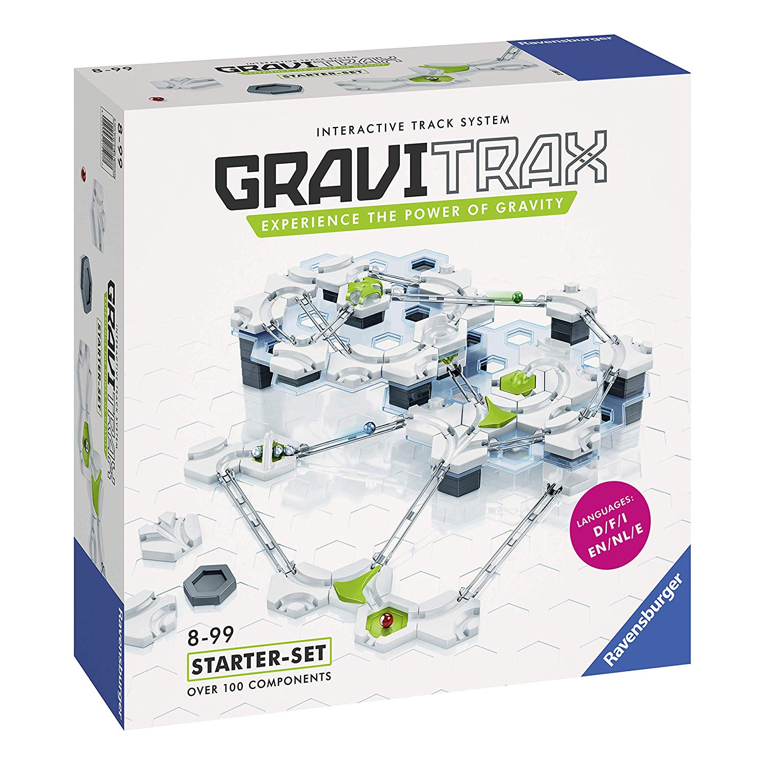 100 components. Ravensburger конструктор GRAVITRAX. GRAVITRAX стартовый набор XXL. Gravity Trax стартовый набор. GRAVITRAX Starter Set.