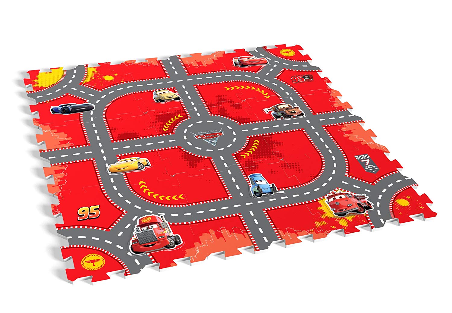 Knorrtoys 21015 Movie knoortoys Puzzle MatCars Modular Race, Multi