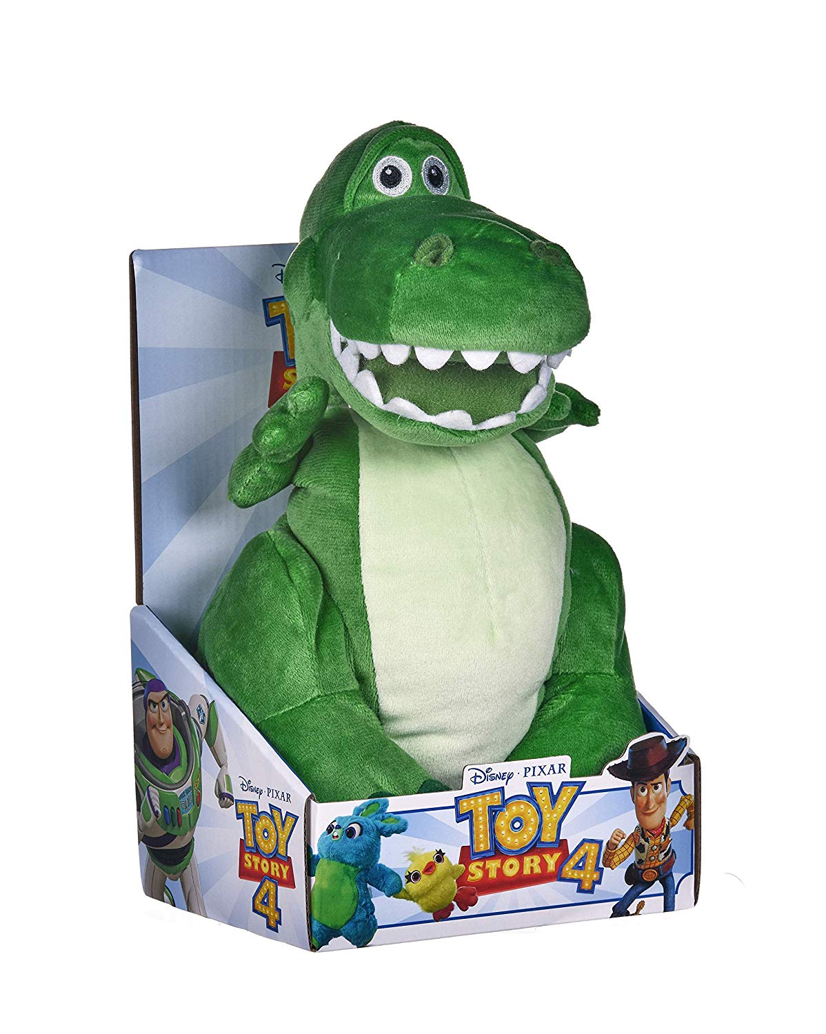 Disney 37271 Pixar Story 4 Rex Soft Toy in Gift Box 25 cm, Green TopToy