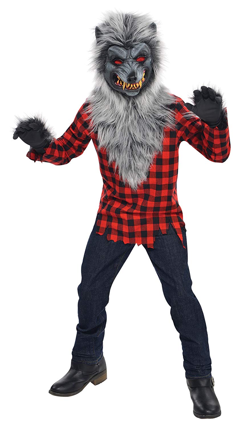 amscan 10130207 999655 Werewolf Teen Costume, Age 14-16 Years, 1 Pc ...