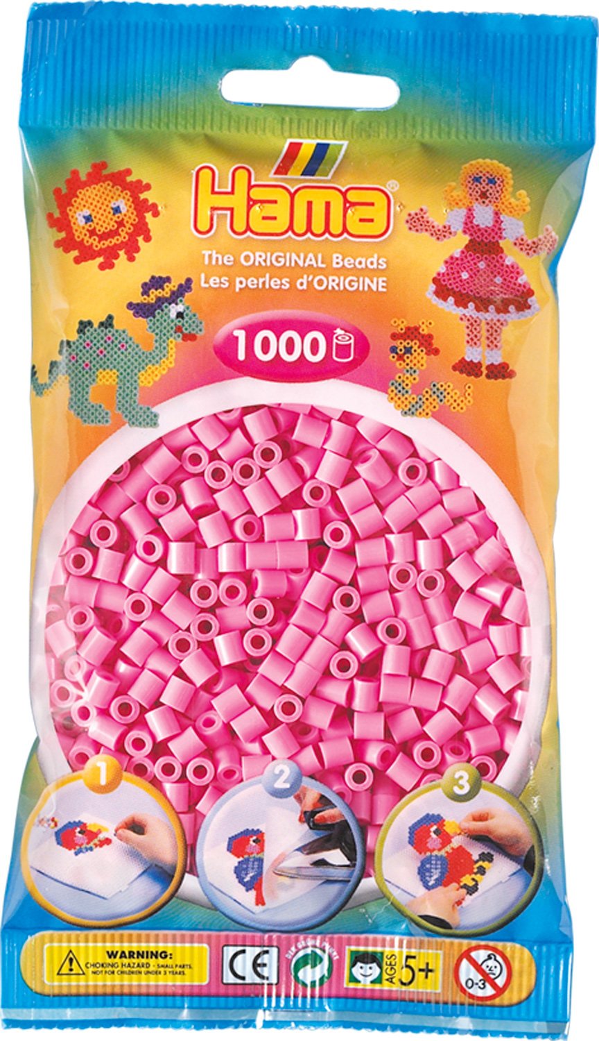 Hama Beads – Pastel Light Mauve (1000 Midi Beads) – TopToy