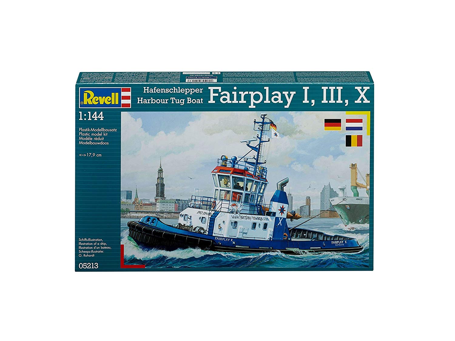 Revell Harbour Tug Boat Fairplay I/ III/ X/ XIV Plastic Model Kit TopToy
