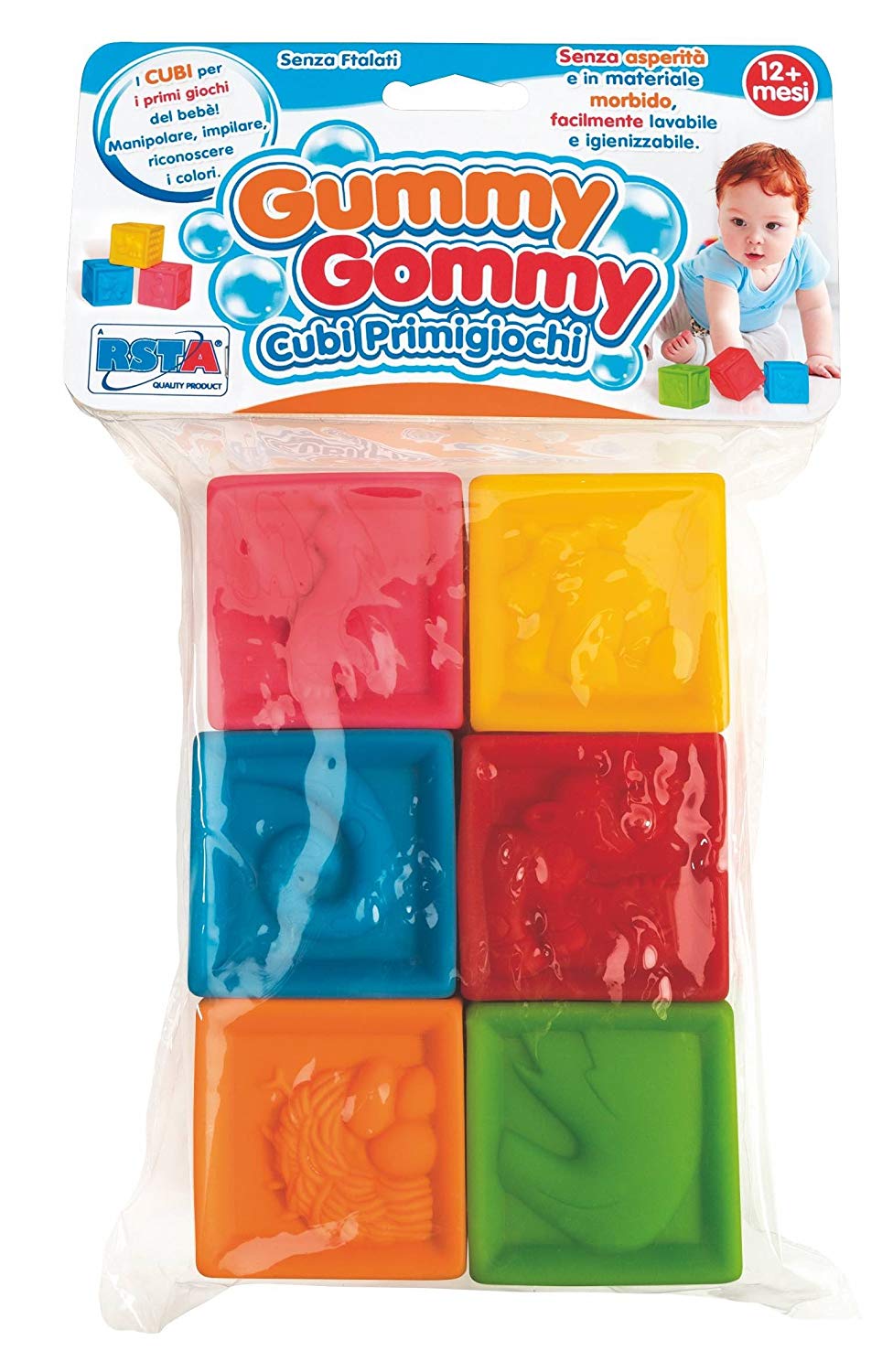 RSToys 10367 Envelope – Gummy GOMMY 6 Soft Cubes – TopToy