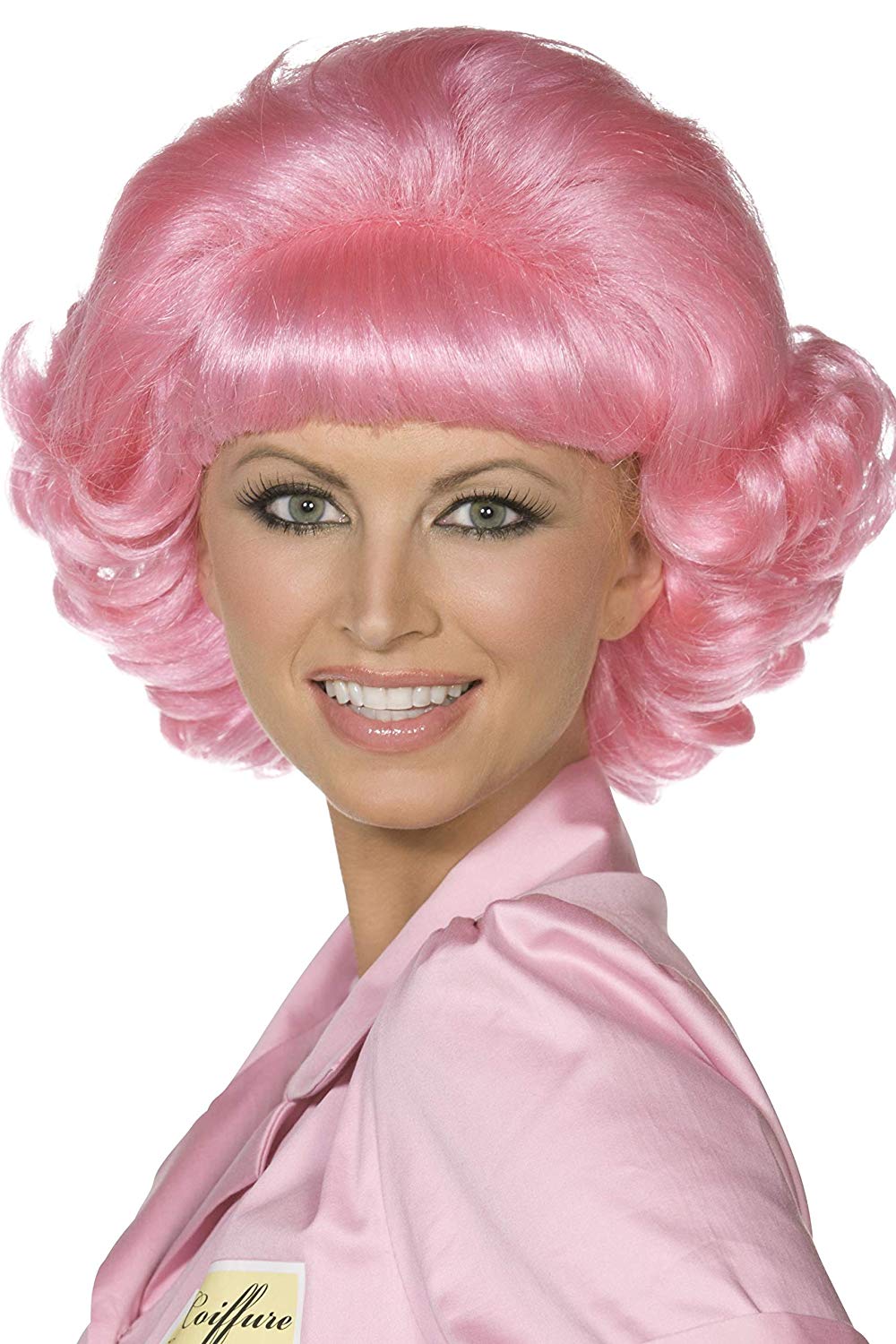Smiffys Frenchy Wig - Pink - Image 2