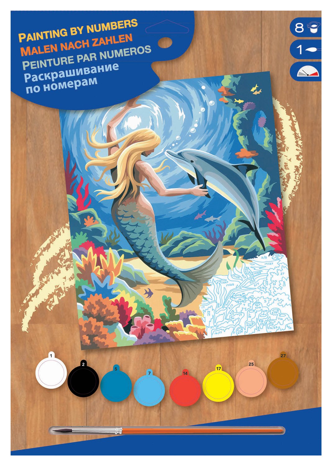 KSG Masterpiece Junior Paint by Number Mermaid TopToy
