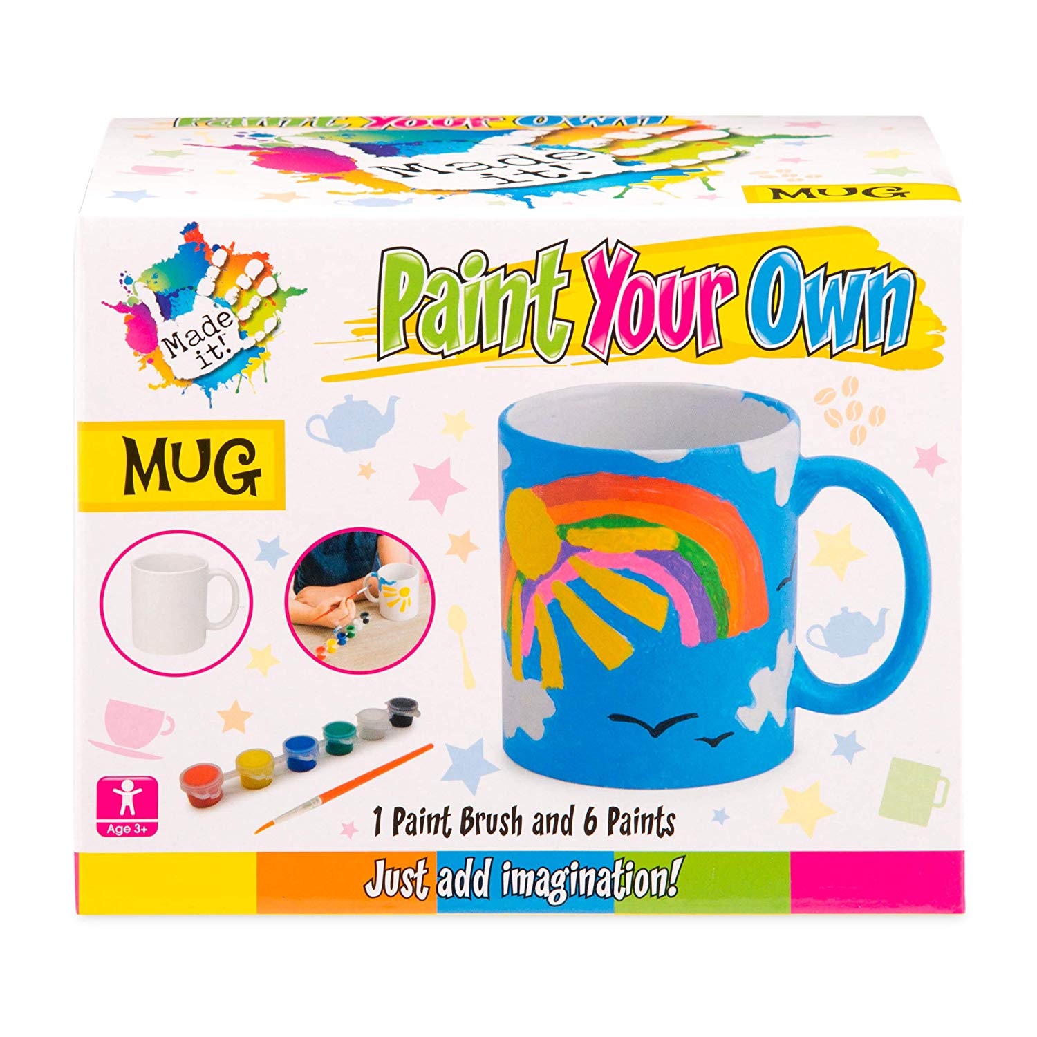 Made It! Mug Painting Set for Kids, Painting Craft Cup TopToy